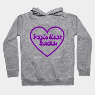 Purple Heart Lesbian Hoodie